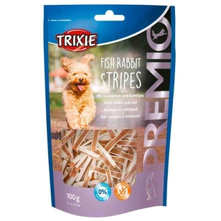 Trixie (Тріксі) Premio Fish Rabbit Stripes – Ласощі з кроликом і рибою для собак; 100 г