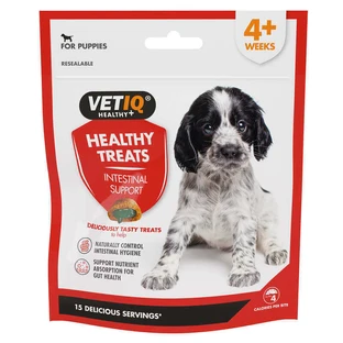 VetIQ Healthy Treats Intestinal Aid For Puppies - Ласощі для покращення травлення з птицею та водоростями для цуценят; 50 г