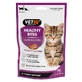 VetIQ Healthy Bites Nutri Booster Kitten - Ласощі з лососем для кошенят, що сприяють зміцненню імунітету та здоров'ю ШКТ; 65 г