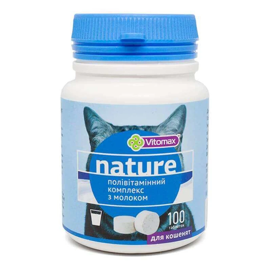 Vitomax (Витомакс) Nature - Поливитаминный комплекс для котов с молоком; 100 шт.: цены и характеристики