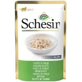 Schesir Chicken Fillet - Консервований корм з курячим філе для дорослих котів (шматочки в желе); 85 г