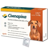 Simparica (Симпарика) Противопаразитарные таблетки от блох и клещей для собак (1 таблетка), 5-10 кг