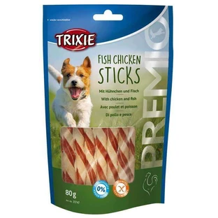 Trixie (Тріксі) PREMIO Fish Chicken Sticks - Ласощі кручені палички з куркою і рибою для собак; 80 г