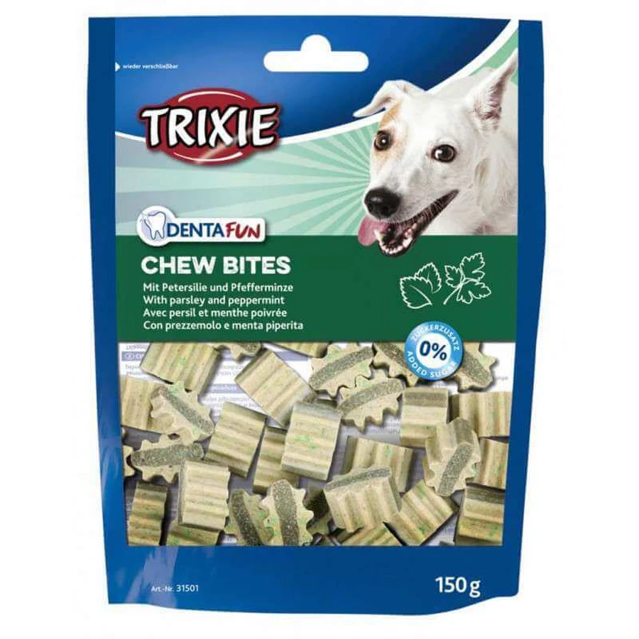 Trixie (Тріксі) Denta Fun Chew Bites - Ласощі з петрушкою і м'ятою для собак; 150 г: ціни та характеристики