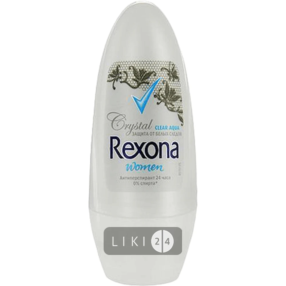 Антиперспирант Rexona Кристалл шариковый женский прозрачный 50 мл: цены и характеристики