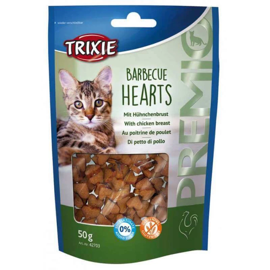 Trixie (Тріксі) PREMIO Barbecue Hearts - Ласощі з куркою для котів; 50 г: ціни та характеристики