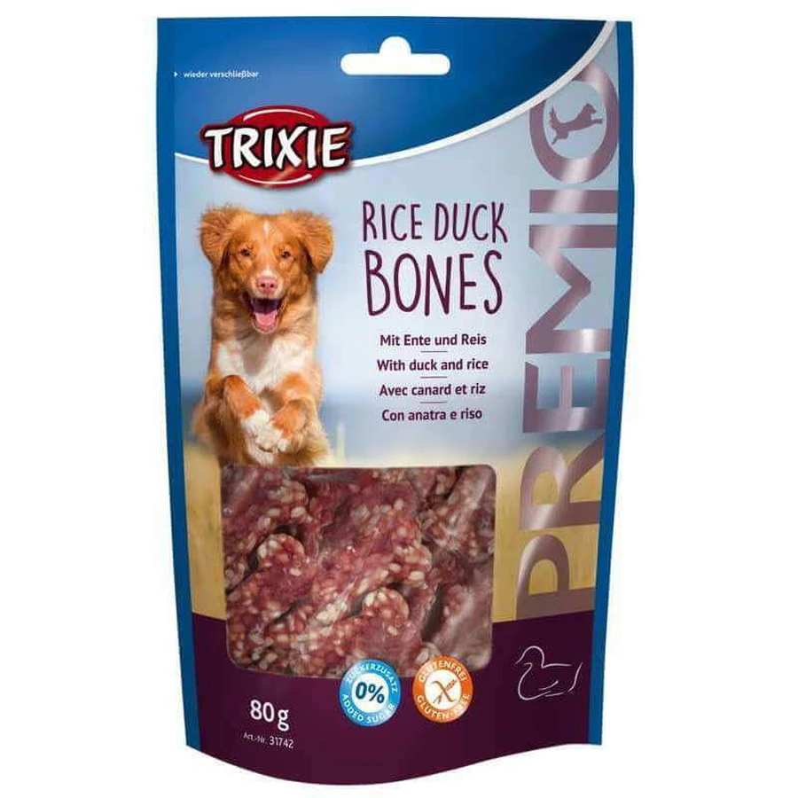 Trixie (Тріксі) PREMIO Rice Duck Bones - Ласощі снеки з качкою і рисом для собак; 80 г: ціни та характеристики