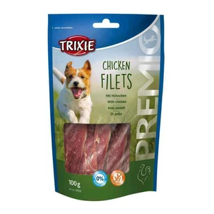 Trixie (Трикси) PREMIO Chicken Filets - Лакомство для собак - сушенное куриное филе; 100 г