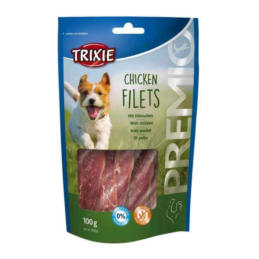 Trixie (Трикси) PREMIO Chicken Filets - Лакомство для собак - сушенное куриное филе; 100 г: цены и характеристики