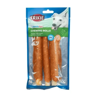 Trixie (Тріксі) Denta Fun Chicken Chewing Rolls - Ласощі палички для чищення зубів з курятиною для собак; 140 г / 17 см (3 шт.)