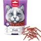 Wanpy (Ванпі) Soft Duck Jerky Strips Cat - Ласощі м'які смужки з в'яленого м'яса качки для котів; 80 г