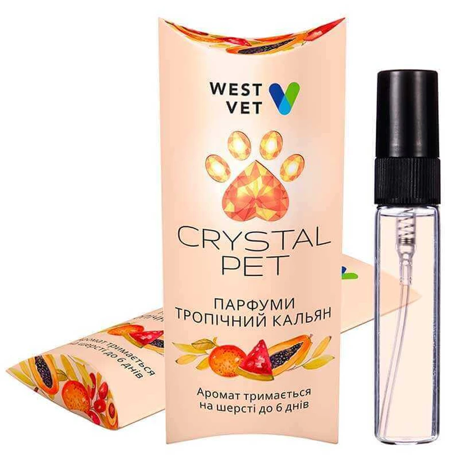West Vet Crystal Pet - Парфуми Тропічний кальян для собак і котів; 5 мл: ціни та характеристики