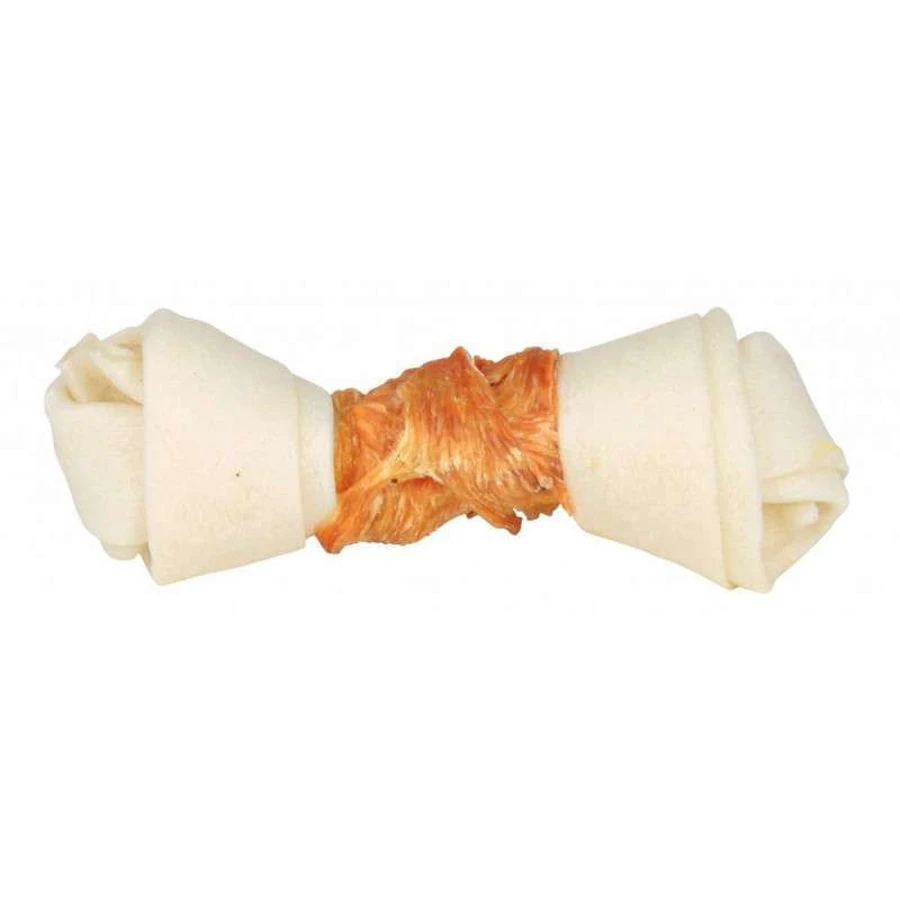Trixie (Тріксі) Knotted Chicken Chewing Bone - Кістка для чищення зубів з курятиною, ласощі для собак; 2х70 г (11 см): ціни та характеристики