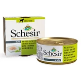 Schesir Chicken with Аpple - Консервированный корм с курицей и яблоком для взрослых собак (кусочки в желе); 150 г