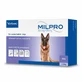 Virbac (Вірбак) Milpro - Таблетки Мільпро - протипаразитарний препарат для собак і цуценят, ефективний антигельмінтик; 4 шт./уп. (5-25 кг)