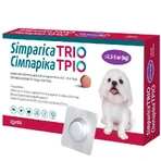 Simparica TRIO (Симпарика ТРИО) Противопаразитарные жевательные таблетки от блох, гельминтов и клещей для собак (1 таблетка) 2,5-5 кг: цены и характеристики