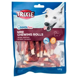 Trixie (Тріксі) Denta Fun Duck Chewing Rolls - Ласощі палички для чищення зубів з качкою; 120 / 6 см
