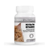 Unicum (Унікум) Premium - Кормова добавка Мультивітаміни з таурином для котів; 100 таб. / 0,5 г