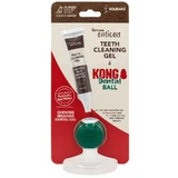 TropiClean (Тропіклін) Enticers Kong Dental Ball - Набор по догляду за ротовою порожниною (шарик, гель) зі смаком копченої яловичої грудки для собак; S