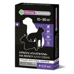 Vitomax (Витомакс) Platinum Комплексные капли на холку Платинум от блох, клещей и гельминтов для собак (1 пипетка) 10-30 кг: цены и характеристики