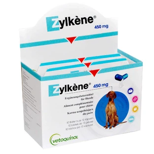 Zylkene (Зилкене) by Vetoquinol - Антистрессовый препарат для собак и котов; 450 мг / 10 шт.