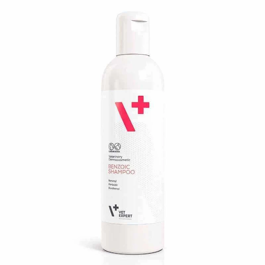 VetExpert (ВетЕксперт) Benzoic Shampoo - Антибактеріальний бензойний шампунь для жирної шкіри у собак і котів; 250 мл: ціни та характеристики