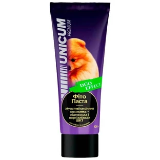 Unicum (Уникум) Premium Duo Effect - Мультивитаминная Фито Паста + поддержка и нормализация ЖКТ собак и щенков; 100 г