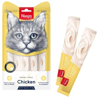 Wanpy (Ванпі) Creamy Treat Chicken Cat - Кремові ласощі з куркою для котів; 70 г