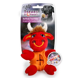 AFP (ЕйЕфПі) Bull Body Treat Hider - М'яка іграшка Бичок із диспенсером для ласощів; 18 см