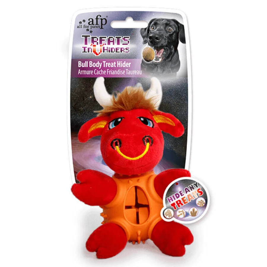 AFP (ЕйЕфПі) Bull Body Treat Hider - М'яка іграшка Бичок із диспенсером для ласощів; 18 см: ціни та характеристики