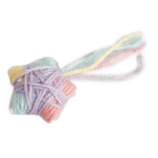 AFP (ЭйЭфПи) Knotty Habit Yarn Star - Игрушка Звезда из пряжи для котов; 12х5,8х3 см