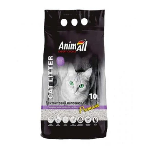 AnimAll (ЕнімАлл) Cat litter Premium Lavender - Білий бентонітовий наповнювач з ароматом лаванди для котячих туалетів; 10 л