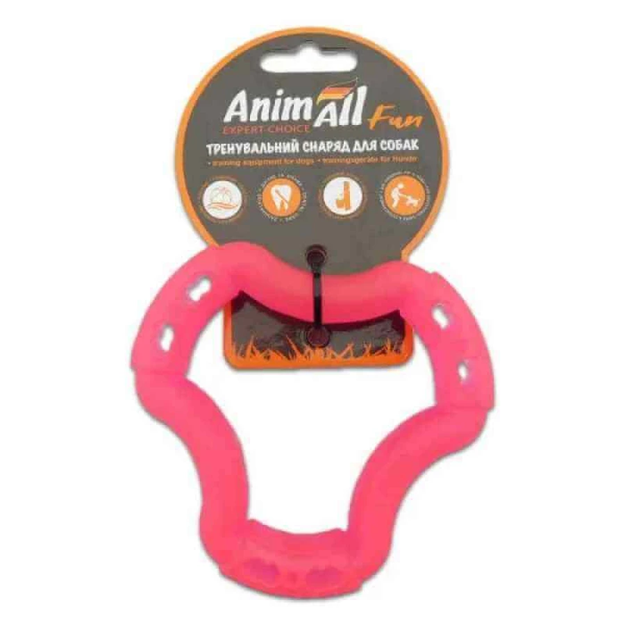 AnimAll (ЭнимАлл) Fun - Игрушка кольцо 6 сторон для собак; 12 см (Коралловый): цены и характеристики