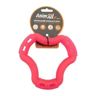AnimAll (ЭнимАлл) Fun - Игрушка кольцо 6 сторон для собак; 15 см (Коралловый)