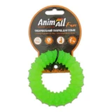 AnimAll (ЭнимАлл) Fun - Игрушка кольцо с шипами для собак; 9 см (Зеленый)