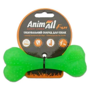 AnimAll (ЕнімАлл) Fun - Іграшка кістка для собак; 12 см (Зелений)