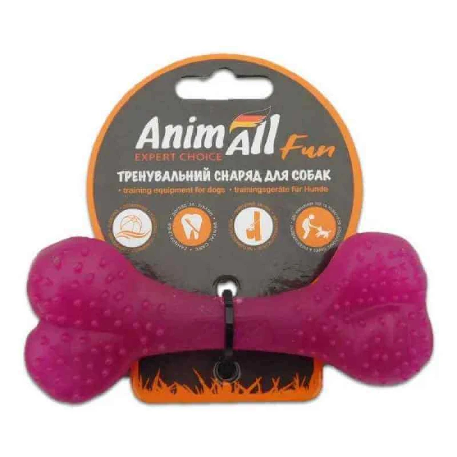 AnimAll (ЕнімАлл) Fun - Іграшка кістка для собак; 12 см (Фіолетовий): ціни та характеристики