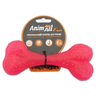 AnimAll (ЭнимАлл) Fun - Игрушка кость для собак; 15 см (Коралловый)