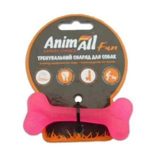 AnimAll (ЭнимАлл) Fun - Игрушка кость для собак; 8 см (Коралловый)