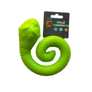 AnimAll (ЕнимАлл) GrizZzly - Игрушка змейка для собак; 18,4х15х5,6 см (Зеленый)