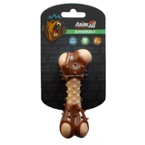 AnimAll (ЭнимАлл) GrizZzly - Игрушка-кость с ароматом мяса для собак; 11,7 см (Коричневый)