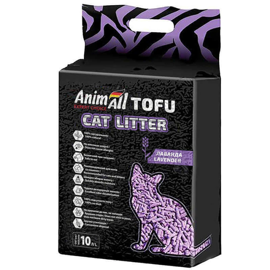 AnimAll (ЕнімАлл) Tofu - Наповнювач соєвий для котячого туалету; 10 л (Lavender): ціни та характеристики
