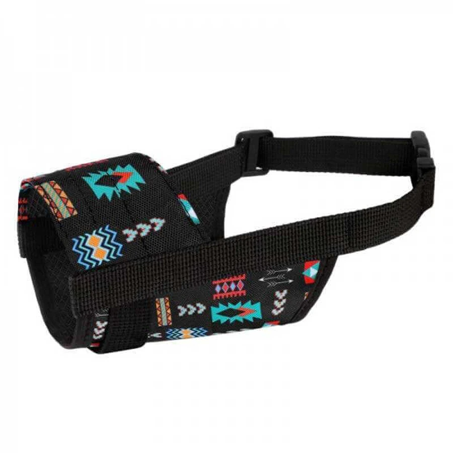 Barksi Dog Muzzle - Намордник Ацтеки нейлоновый регулируемый для собак; L / 25-34см (Черный): цены и характеристики