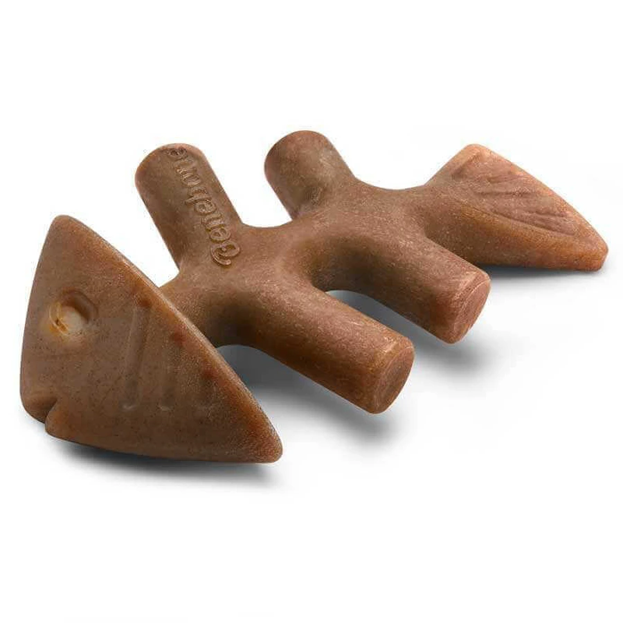 Benebone Fishbone Salmon - Міцна жувальна іграшка Рибна кістка зі смаком лосося для собак; Large: ціни та характеристики