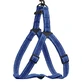 Bronzedog (Бронздог) Cotton Harness Dog Standard - Шлея Стандарт рефлекторна з брезенту для собак; 2,5х58-71 см (Синій)