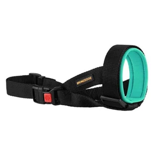 Bronzedog (Бронздог) Dog Muzzle - Универсальный неопреновый намордник для собак; L / 28-33 см (Бирюзовый)