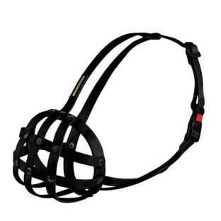Bronzedog (Бронздог) Dog Muzzle Biotan French Bulldog - Намордник водоотталкивающий биотановый для французских бульдогов; M / 28 см (Черный)