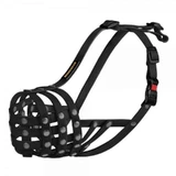 Bronzedog (Бронздог) Dog Muzzle Biotan Pitbull - Намордник водоотталкивающий биотановый для собак пород питбуль; L / 35 см (Черный)