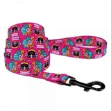 Bronzedog (Бронздог) Dog Urban Mask Pink - Поводок нейлоновый для собак различных пород; 2,0х152 см (Розовый)