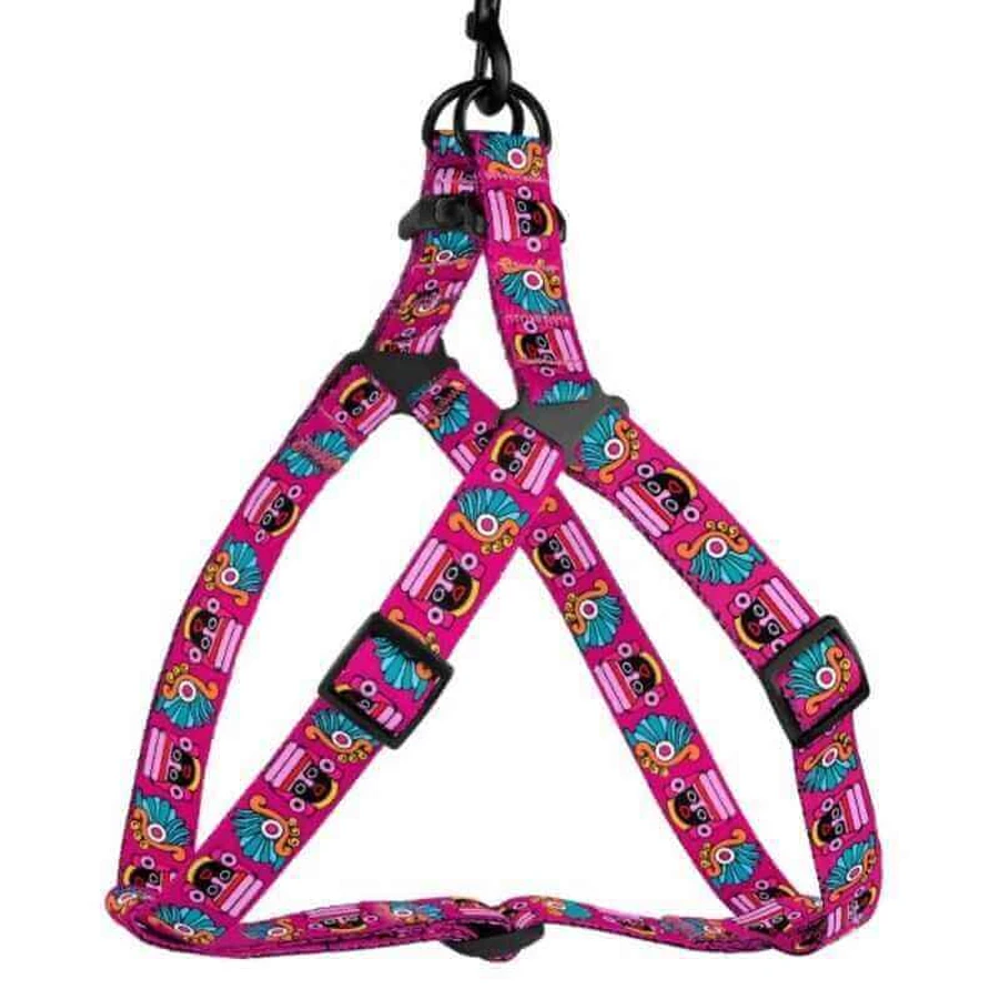 Bronzedog (Бронздог) Dog Urban Mask Pink - Шлея нейлонова з пластиковою пряжкою для собак різних порід; 2,0х45-60 см (Рожевий): ціни та характеристики